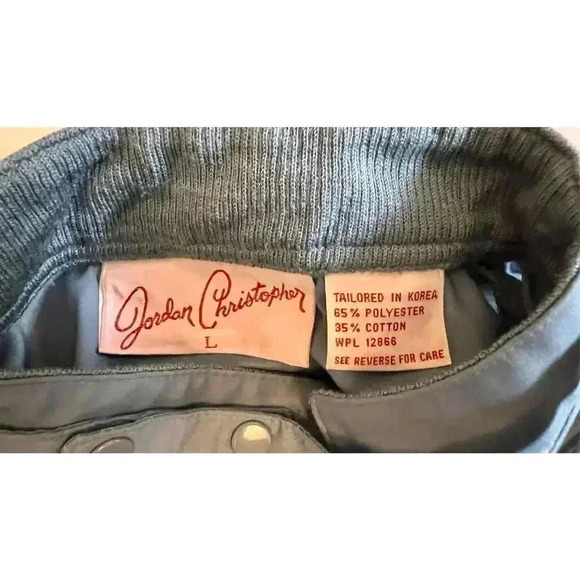 Vintage Jordan Christopher Windbreaker Jacket Men's Large Blue 80s Buttoned - Picture 7 of 12